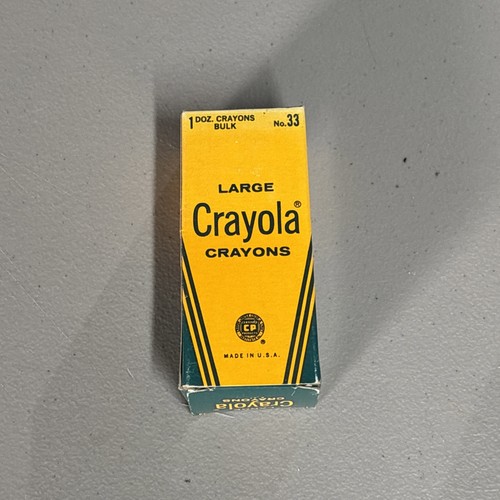 Crayola Large Crayons 12 Count Bulk Box Copper New Old Stock