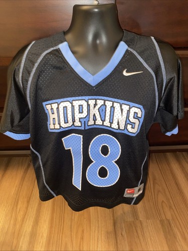 Vtg Johns Hopkins Blue Jays Nike Team Lacrosse Jersey Medium Mesh #18