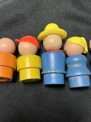 Vintage Fisher Price Little People Figuren aus Holz - Mix Konvolut - Bild 16 von 24