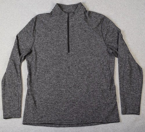 Lululemon Jacke Herren XL grau 1/4 Quarter Zip Surge Soft Jersey Pullover Gym - Bild 2 von 21