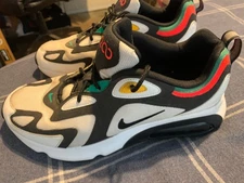 Nike Air Max 200 Rasta Shoes Men's Size 9 Sneakers AQ2568-101 Pre-owned