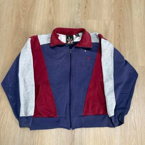 Vintage 90s JCPenney USA Olympics Colorblock Zip up (M) - product listing photo
