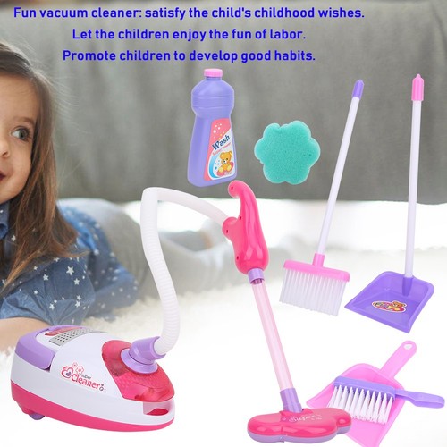 Kids Toy Electric Vacuum Cleaner Cleaning Tool Playset Pretend Play Zz1 - Picture 9 of 11