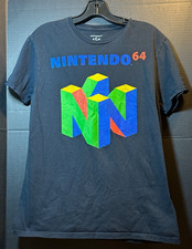 Nintendo 64 T-Shirt size M Black Video Games NES Retro Crew medium 2016