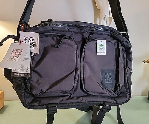 NWT Topo Designs Global Briefcase Backpack Black/Black Shoulder Laptop Bag - Picture 2 of 13