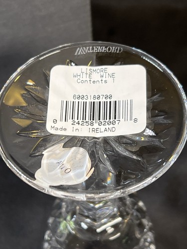 NEU Waterford Lismore Kristall Weißwein Kelche Gläser 5 5/8" hoch 1 pro Bestellung - Bild 10 von 22