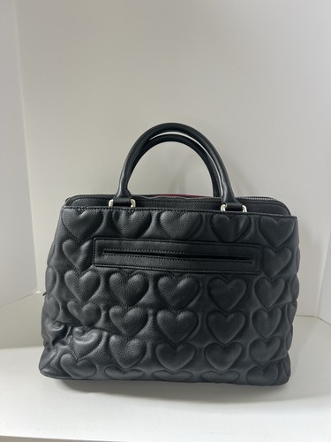 Betsey Johnson Umhängetasche gesteppt schwarz Herz - Bild 3 von 11