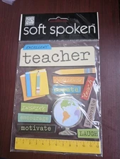 MAMBI Soft Spoken 3D stickers TEACHER Back to School Theme 95238 