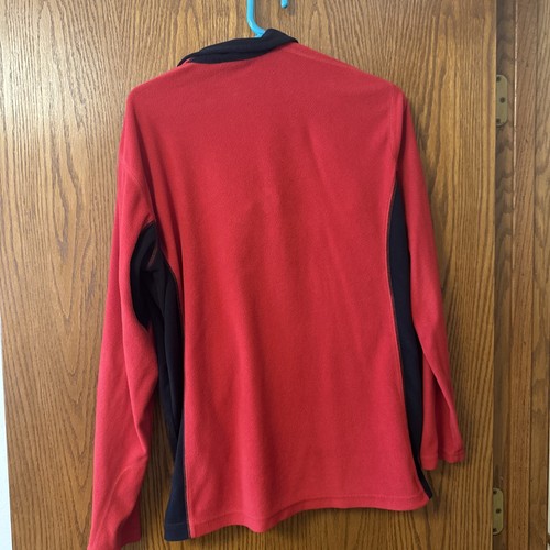 Columbia Wisconsin Badgers Quarter Zip Red Black Medium - Picture 7 of 11