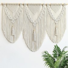 Large Macrame Wall Hanging - Boho Tapestry Macrame Wall Decor Art- Chic Bohem...