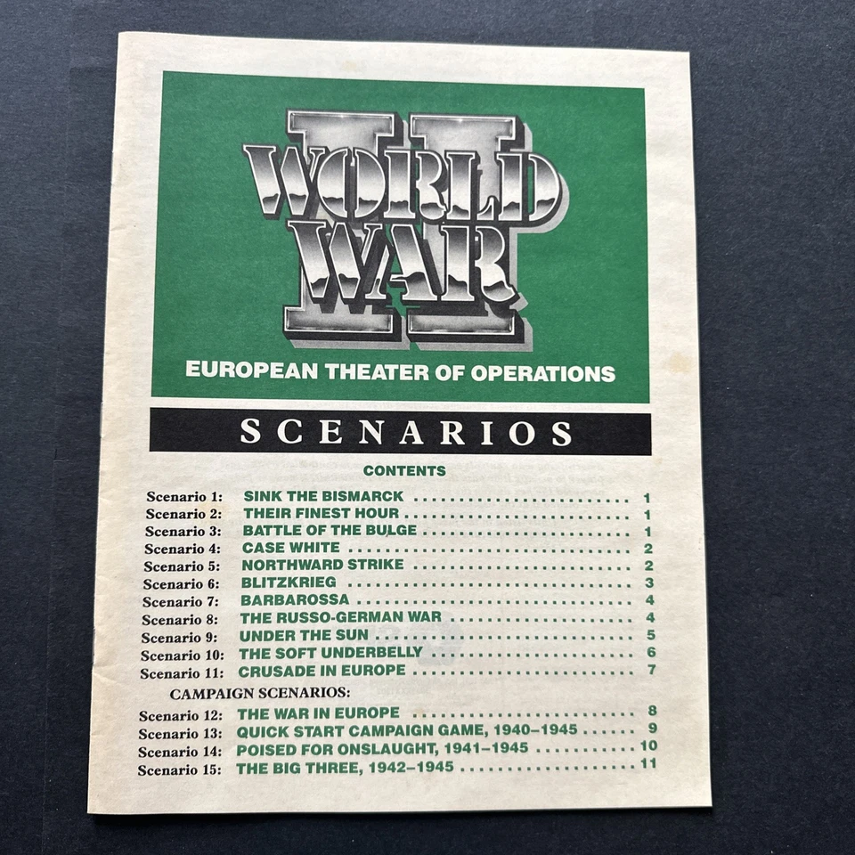 SPI Wargame European Theater of Operations WW II Expanded  Ed Mostly UNPUNCHED - Image 3 of 4