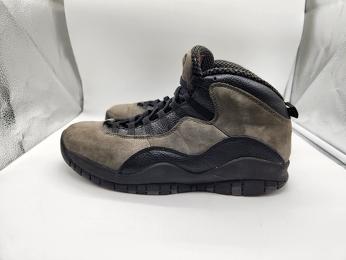 Größe 12 - Air Jordan 10 Retro 2018 Shadow Grey Black Suede Leather (310805-002) - Bild 1 von 8