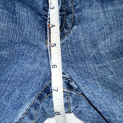 True Religion Vintage Womens Size 27 Joey Twisted Flare Light Wash Raw Hem Y2K - Picture 8 of 9