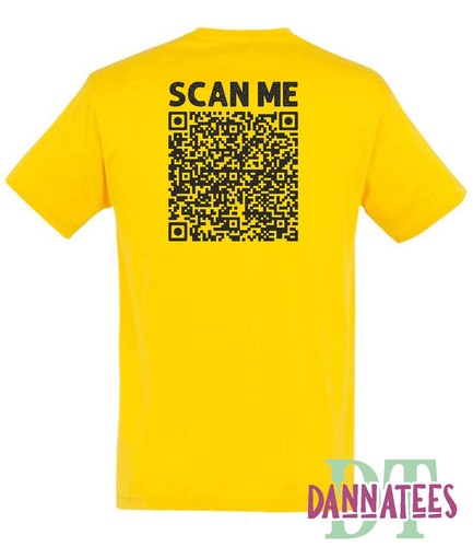 Prank Gorilla Middle Finger QR Code Custom Printed T-Shirt scan the QR code - Picture 3 of 6
