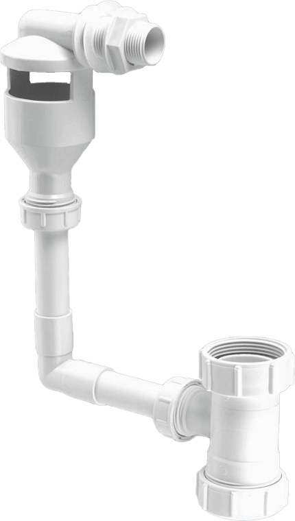 Mcalpine TUNKIT-3 WC Overflow Kit With Tun Dish Overflow Into Flush Pipe White