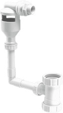Mcalpine TUNKIT-3 WC Overflow Kit With Tun Dish Overflow Into Flush Pipe White