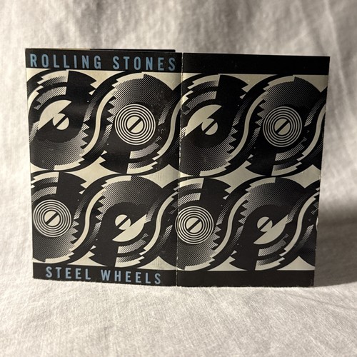Rolling Stones Steel Wheels Cassette Tape 1989 Tested And Plays - Picture 3 of 7