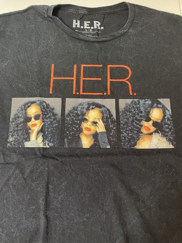 H.E.R. T-Shirt I Used To Know Her Tour Konzert Promo schwarz LG R&B Hip Hop verkauft O - Bild 2 von 4