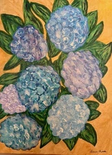 Original Art 16X20 Acrylic EXPRESSIONISM Floral Home Art Painting