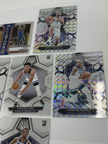 12 Karten Basketball Lot Anthony Edwards Min Timberwolves Insert, Mosaik & mehr - Bild 9 von 9