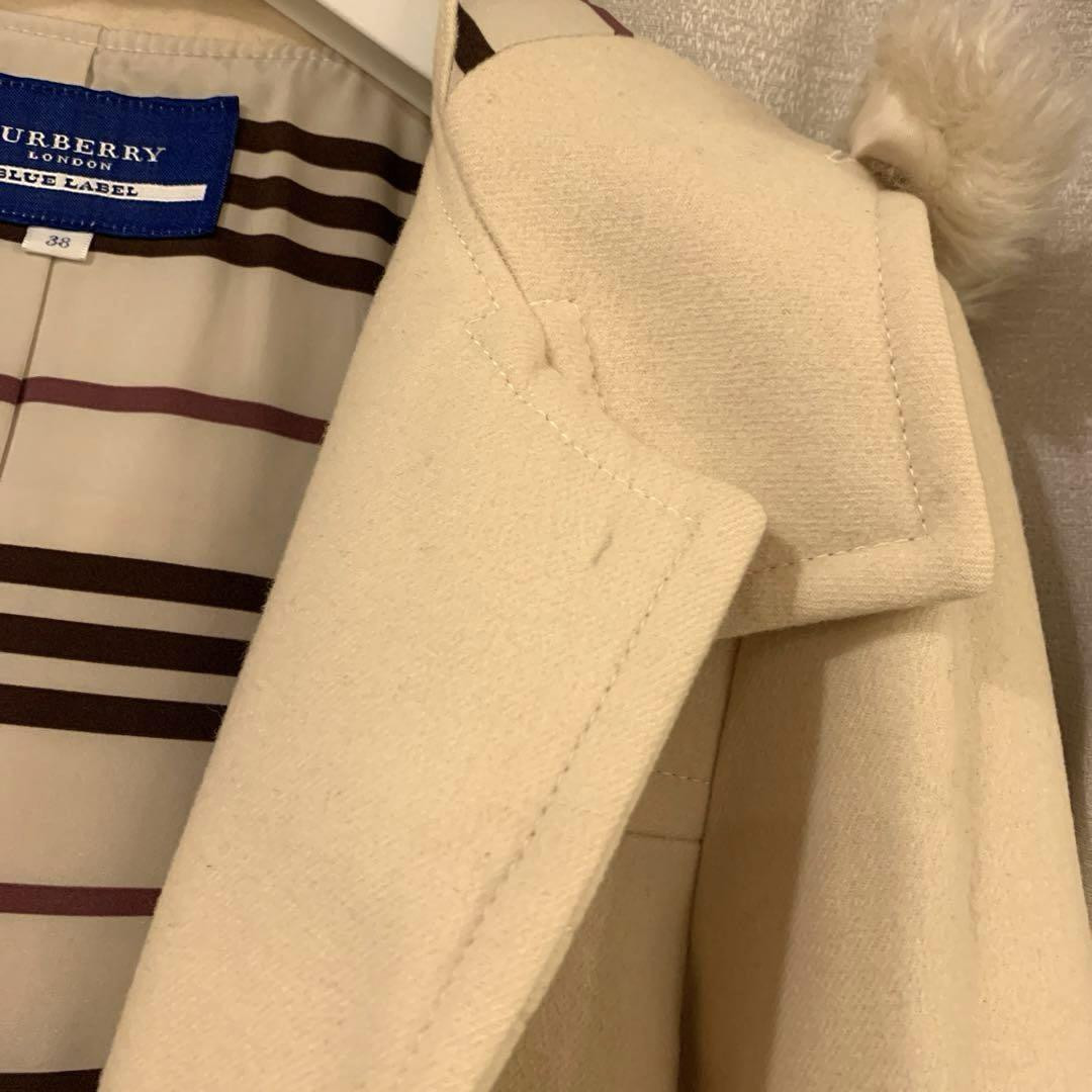 【美品】 Burberry Blue labe ピーコート クリーム・アイボリー Burberry Blue Label Peacoat in Cream/Ivory | eBay