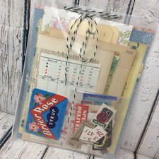 VTG Ephemera Supplies Kit Bundle - Scrapbooking Junk Journal - Pages Labels etc.