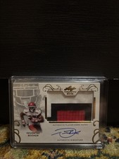 2016 Leaf Trinity - Patch Autographs Devontae Booker #PA-DB1 Gold (AU, MEM, RC)