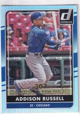 ADDISON RUSSELL /307 DONRUSS CAREER STAT LINE PARALLEL CUBS #158 2016 16 PANINI