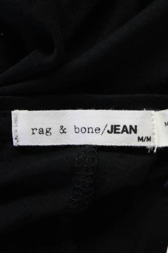 Rag & Bone Women's Crewneck Short Sleeves Basic T-Shirt Black Size M - Picture 4 of 6