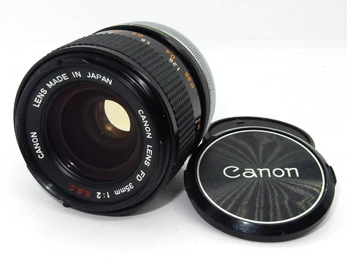 Canon Fd 35Mm F2 S.S.C. Front And Rear Cap Concave Lens O Mark C938