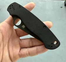 Spyderco Para 2 Folding Knife S45VN G-10 Handle Black-Freshly Sharpen / Preowned
