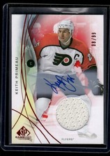 2024-25 SP GAME USED PATCH AUTO KEITH PRIMEAU RC /99 PHILADELPHIA FLYERS