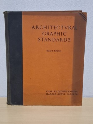 Architectural Graphic Standards by C. Ramsey and H. Sleeper 1941, 3rd Edition