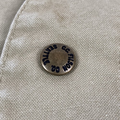 Vintage Filson Canvas Weste Jagd Falle Schießen Snap Up Herren 46 Large 🇺🇸 MADE - Bild 6 von 16