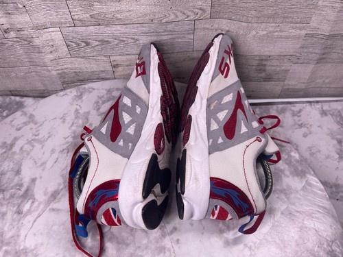 Brooks Sneakers Men 9.5M T7 Racer Running Trail Shoe Blue Red Gray Trainer Sport - Picture 13 of 20