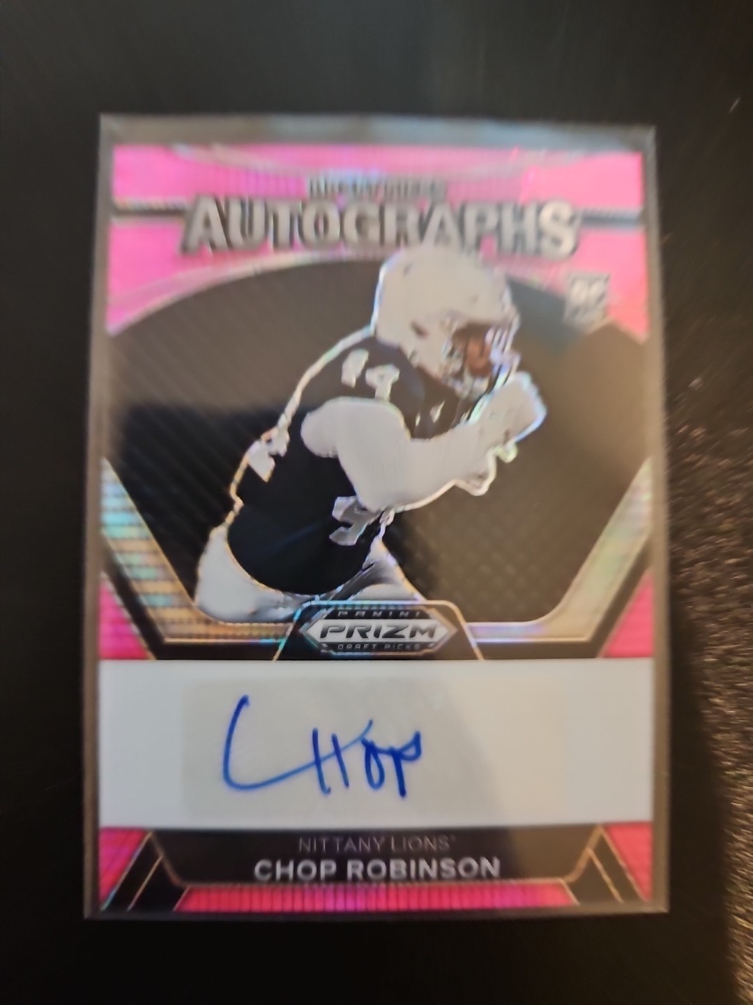 2024 Prizm Draft Picks Chop Robinson Pick Auto RC PINK PULSAR 6/15 MINT 🔥