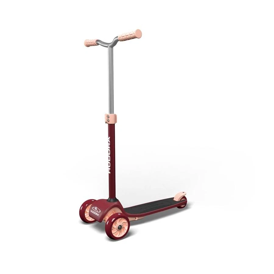 HUDORA Tri-Scooter bordeaux Roller Kickboard Cityroller Tretroller Kinderroller