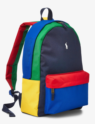 Polo Ralph Lauren Colorblock Multi-Color Backpack Bag 9AR151-E69 New - Picture 2 of 14