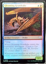 Gleaming Geardrake #205 Murder at Karlov Manor Foil Uncommon *Buy 2 Get 1