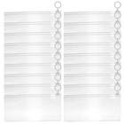 20 Pcs Transparent Pen Pouches PVC Pencil Bags Storage Bags with Zipper