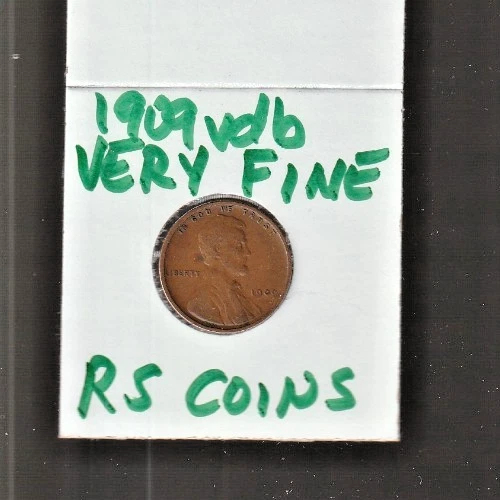 1909 VDB  VERY FINE   LINCOLN CENT  1909VDB VERY FINE / RS COINS #34L  FREE SHIP