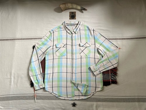 Levi's LVC Shorthorn Shirt XL Sanforized Vintage Clothing Flannel Check Work 48"