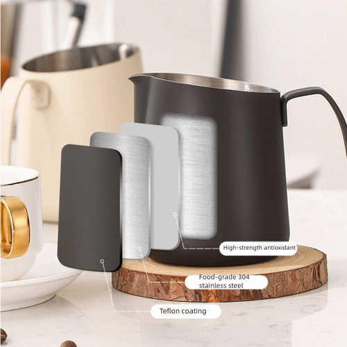 Stainless Steel Coffee Milk Frothing Pitcher With Scale Espresso Steaming US - Picture 11 of 18