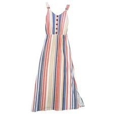 Derek Heart Women’s Small Stripped Tank Maxi Dress Hippie Boho