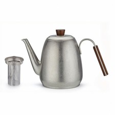 Teapot with Infuser Brushed Tea Pot with Infuser Heat Retaining for Hosts
