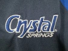 CRYSTAL SPRINGS BOTTLED WATER BLUE POLO SHIRT BY WEARGUARD SIZE LARGE