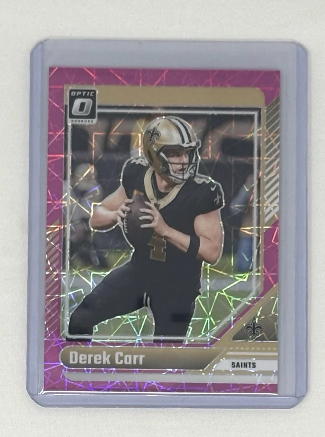 2024 Panini Donruss Optic - Derek Carr #139 Pink Velocity Prizm /80