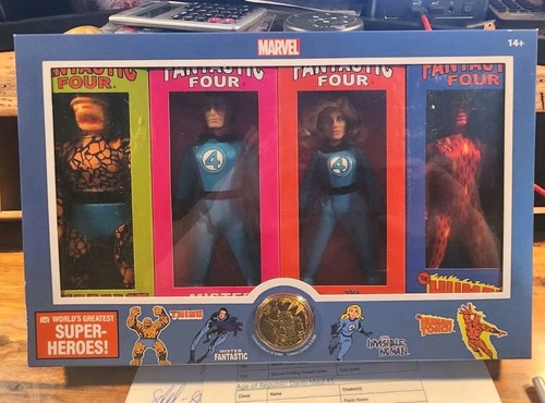 Disney Parks 2025 Mego Marvel Fantastic Four 4 Piece 8" Action Figure Set New