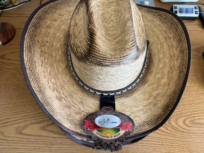 WESTERN COWBOY HAT, 24/7 Life NATURAL PALM Handcrafted In Mexico By 7-Eleven