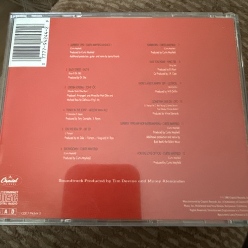 Return of Superfly - Original Soundtrack (CD, Aug-1990, Capitol/EMI Records) - Picture 2 of 2